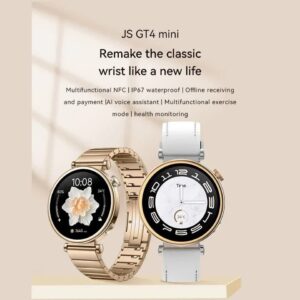 ساعت هوشمند صفحه گرد زنانه مدل Js Gt4 Smartwatch