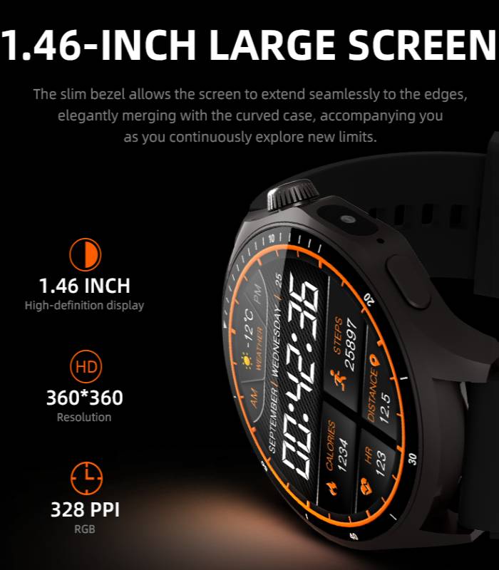 ساعت هوشمند مردانه صفحه گرد مدل HW18 PRO PLUS